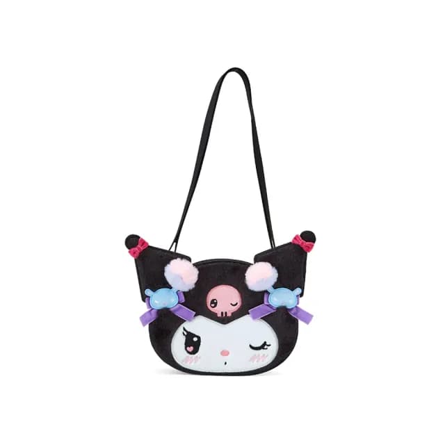 【SANRIO 三麗鷗】父親節禮物 酷洛米生日系列 皮質造型斜背包 側背包 酷洛米 居家裝扮