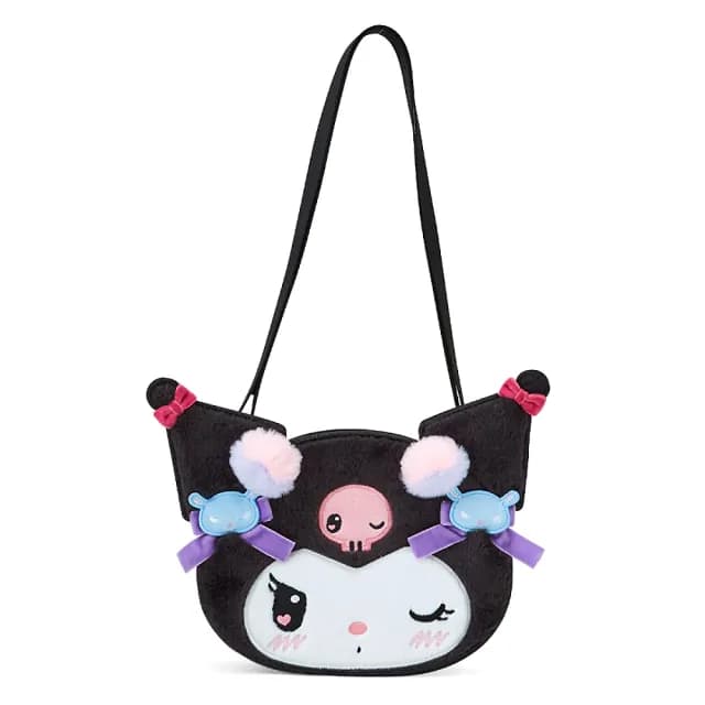 【SANRIO 三麗鷗】父親節禮物 酷洛米生日系列 皮質造型斜背包 側背包 酷洛米 居家裝扮