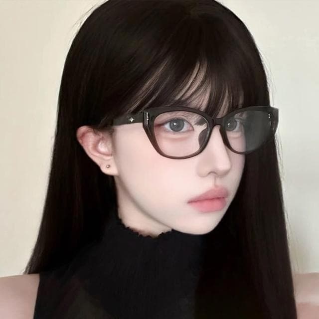 【KT DADA】母親節禮物 多邊形鏡框 粗框眼鏡 素顏眼鏡 無度數眼鏡 復古眼鏡 鏡框 眼鏡 眼鏡框 ins眼鏡 網紅