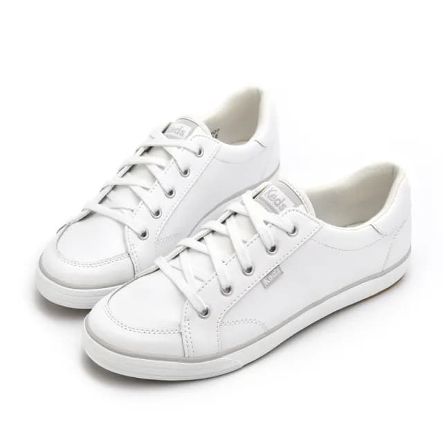 【Keds】CENTER III 升級版舒適皮革百搭休閒鞋-白(9231W113485 WH67052)
