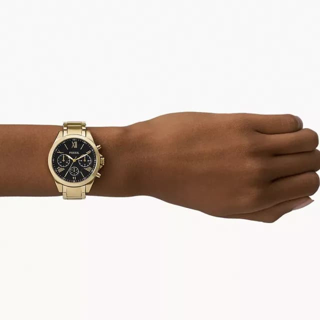 【FOSSIL】His and Her 三眼計時情侶手錶 套錶 禮物 送禮 推薦(BQ2400SET)
