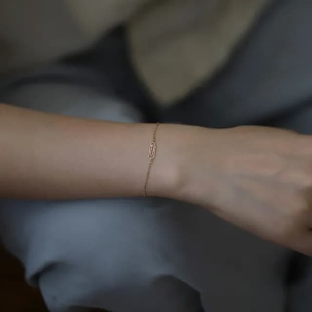 【Penny珮妮】S925銀迴紋針造型設計手鍊(母親節禮物 交換禮物 送女友 生日禮物 情人節 尾牙 新年禮物 結婚)