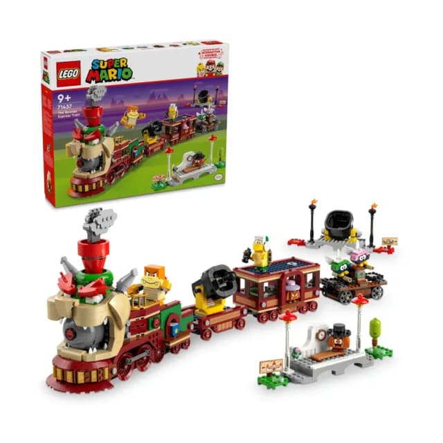 【LEGO 樂高】超級瑪利歐系列 71437 庫巴特快列車(互動式遊戲 任天堂 栗寶寶 奔奔 禮物)