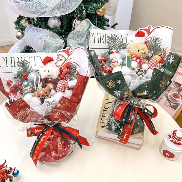 【天使愛美麗】卡通玩偶花束 公仔毛絨花束創意禮物(畢業禮情人節 母親節  生日 婚禮)