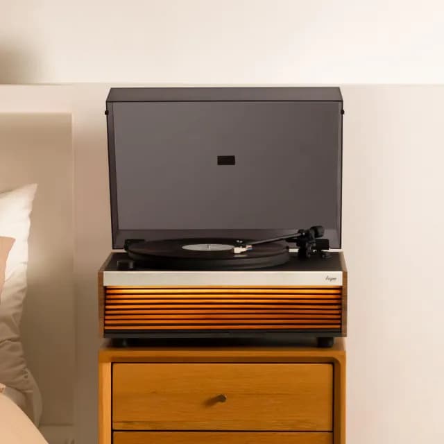 【HYM 台灣總代理】HIFI級 高音質 黑膠唱片機/自帶喇叭/可當 藍芽喇叭/無損音質(保固一年/Lumi)