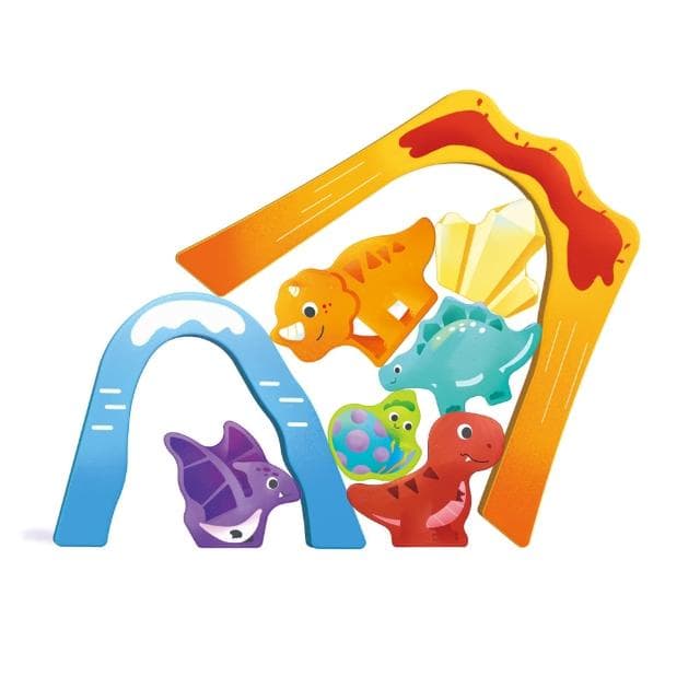 【德國Hape】恐龍世界火車軌道組玩具盒27件組_附收納箱(降臨曆/聖誕禮物/生日禮物/倒數月曆)