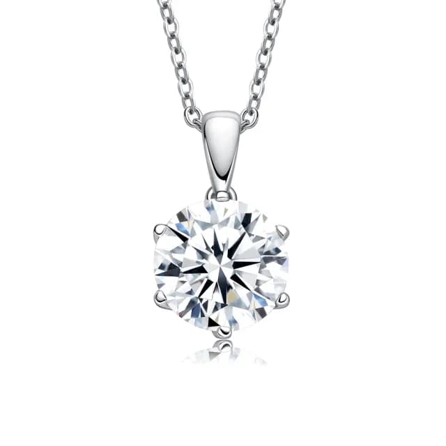 【鉅曜】鉅曜 18K GIA 1克拉 最白D色 經典鑽石項鍊 三色任選 培育鑽石(培育鑽)