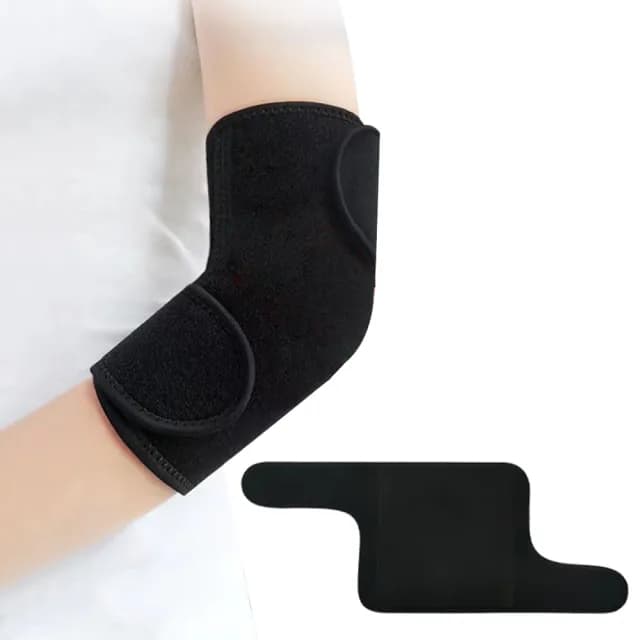 【Nil】仿生麟甲發熱保暖護肘套 男女運動健身護臂手肘 開放式環繞護肘帶 2入(情人節禮物)