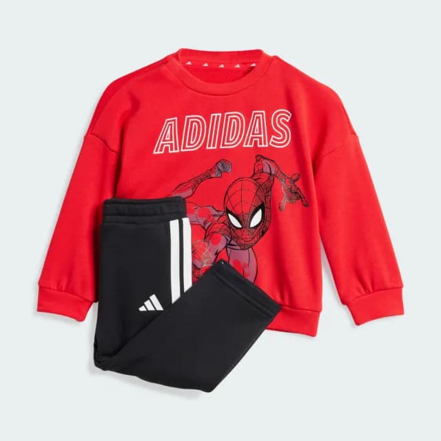 【adidas 愛迪達】ADIDAS X MARVEL 運動套裝 嬰幼童裝 JF3630