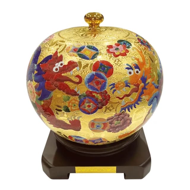 【Laart Monto 拉蒙朵】林春香-帝寶貔貅雕金聚寶盆