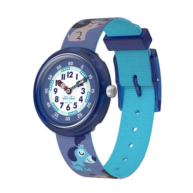 【Flik Flak】兒童手錶 CUTIE PUPPY /靜音無秒針/兒童禮物/安全防水/瑞士製造 FBNP237(31.85mm)