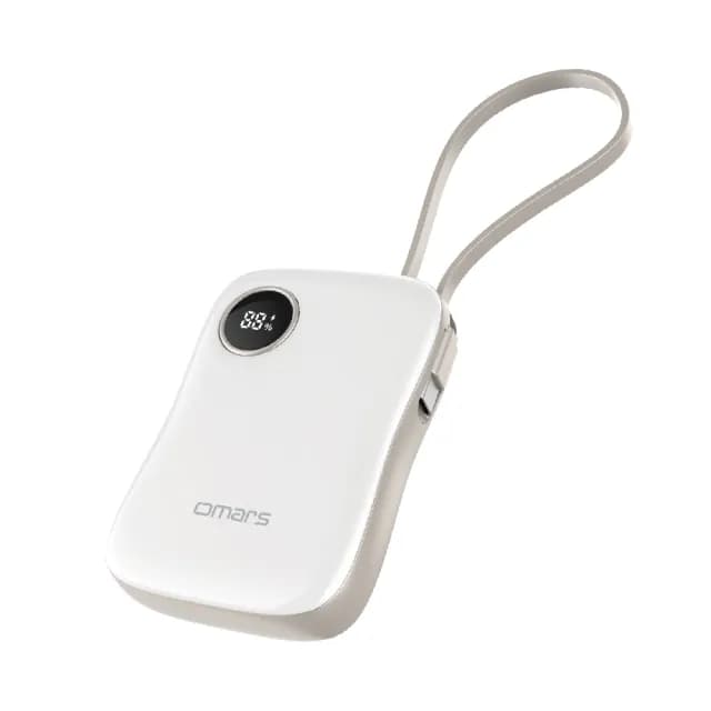 【Omars】炫彩多功能行動電源 10000mAh 自帶線 PD20W 磁吸無線(有線無線 自由切換)