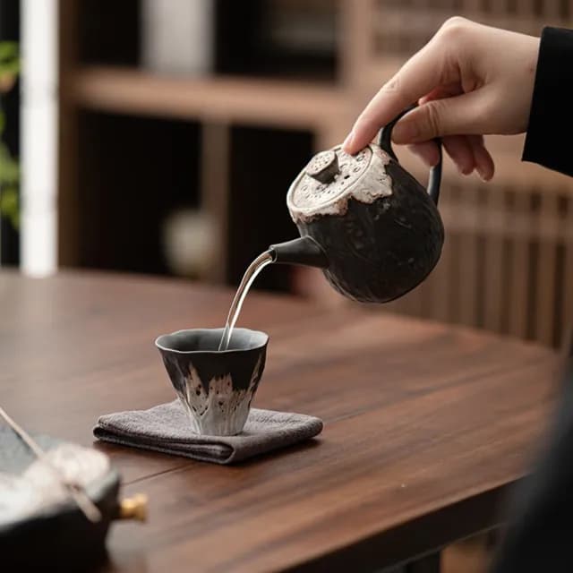 【南山居】侘寂風蓮語乾泡茶具組(套組/禮盒)