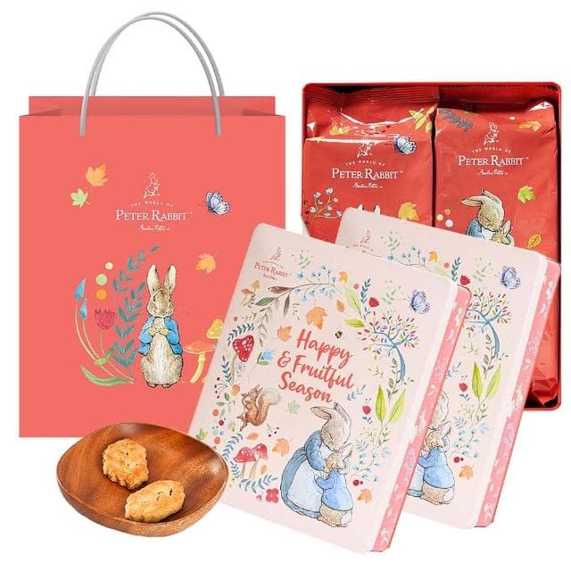 【PETER RABBIT 比得兔】比得兔楓糖奶油派禮盒160gX2盒(春禮推薦)