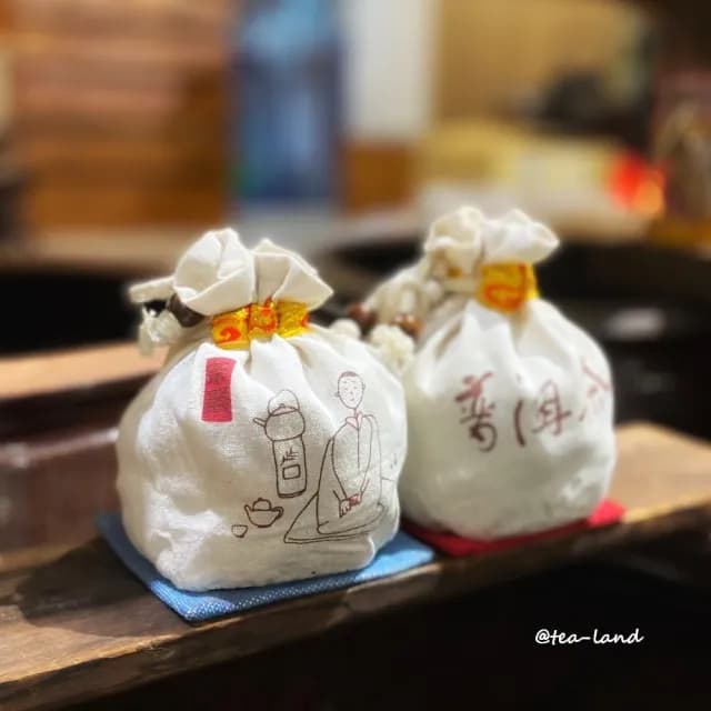 【茶韻】普洱茶農殘檢驗合格迷你沱250g六口味透氣麻袋版茶葉禮盒(菊花.荷葉.玫瑰.糯米香.羅漢果.桂花)