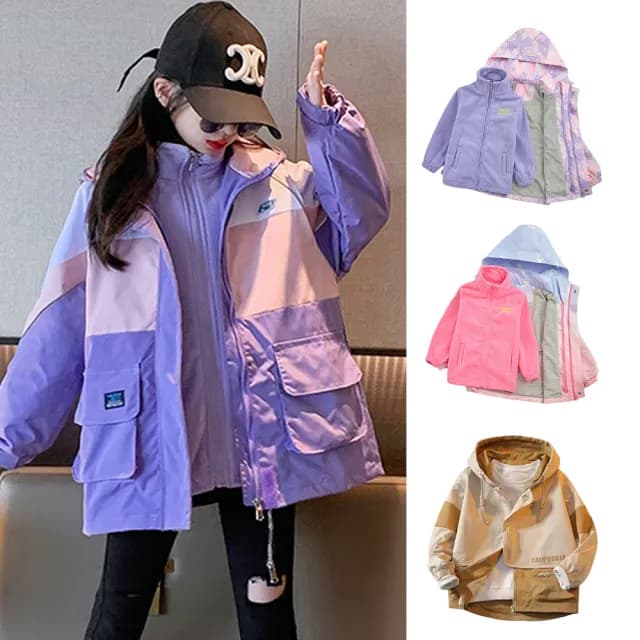 【chiao!Babe 俏寶貝】童裝 兒童加絨保暖三合一可拆卸衝鋒外套 防風防水(130-160cm 可三穿 多色可選)