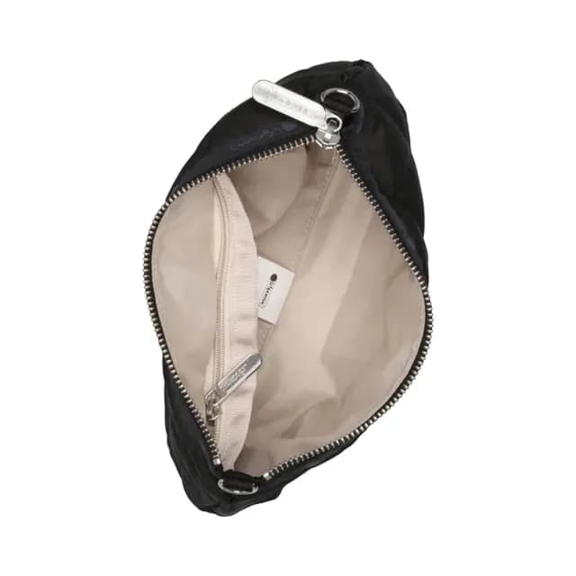 【Lesportsac】菱格壓紋斜背隨身包手拿包 送禮 禮物(黑色)