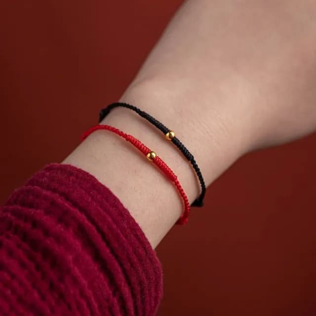 【Penny珮妮】999黃金迷你轉運金珠 可調節手繩手鍊3色可選(母親節 交換禮物 生日 情人節 尾牙 結婚 送女友)