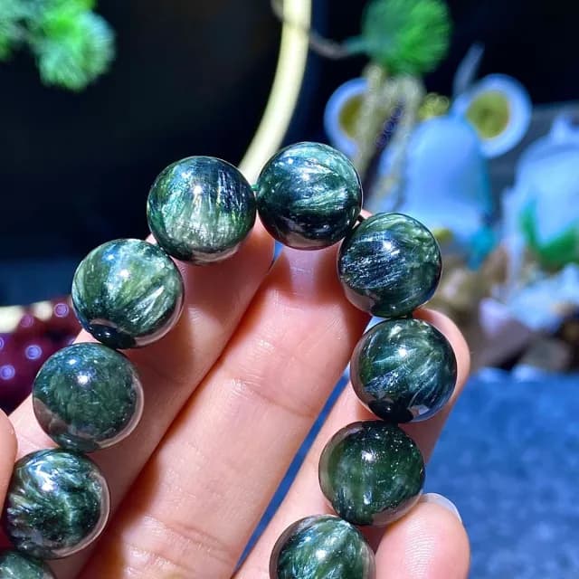 【Paiya 派亞】10mm綠龍晶素圈手串圓珠百搭紫龍晶綠色手鏈簡約輕奢生日禮物