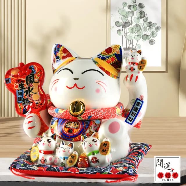 【開運方程式】招財貓存錢筒撲滿風生水起大財來(玄關招財神獸開運禮盒送禮開運聖誔節交換禮物/入厝禮)