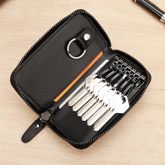 【MoonDy】雙11 零錢鑰匙包 女錢包 真皮鑰匙包 多功能收納包 機車鑰匙包 羊皮包包 編織鑰匙包 門用鑰