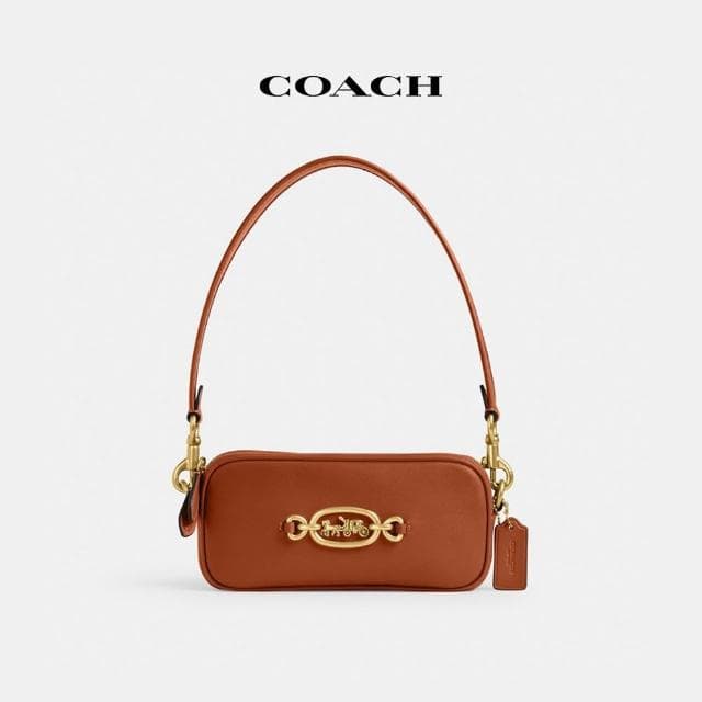【COACH】蔻馳官方直營 AVERY單肩手袋-B4/磨光琥珀色(CR095)