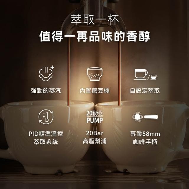 【SCION】CAFE PRO經典半自動義式濃縮咖啡機(單機下殺/經典拿鐵)