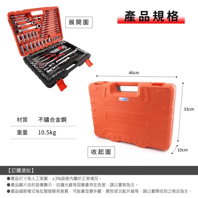 150件組 多功能維修工具 鉻釩鋼車載組套 維修套裝手動工具 螺絲刀套筒組 棘輪扳手 汽車修理工具 180-CRV150