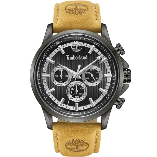 【Timberland】天柏嵐 BERNARDSTON 兩地時間三眼手錶手錶-45mm 禮物 送禮 推薦(TDWGF0054603)