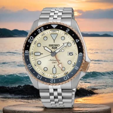 【SEIKO 精工】5 Sports SKX 系列 亞洲限量版 GMT機械錶-42.5mm 送禮 禮物 推薦(SSK046K1/4R34-00N0S)