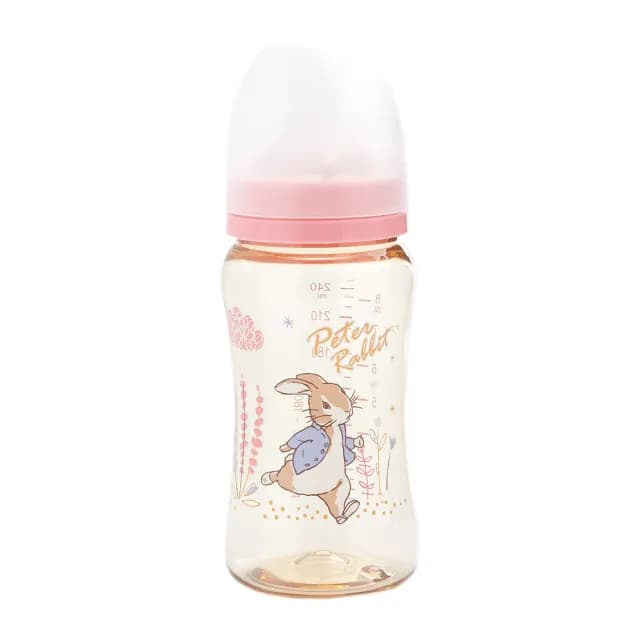【奇哥官方旗艦】比得兔PPSU寬口奶瓶-240ml(2色選擇)