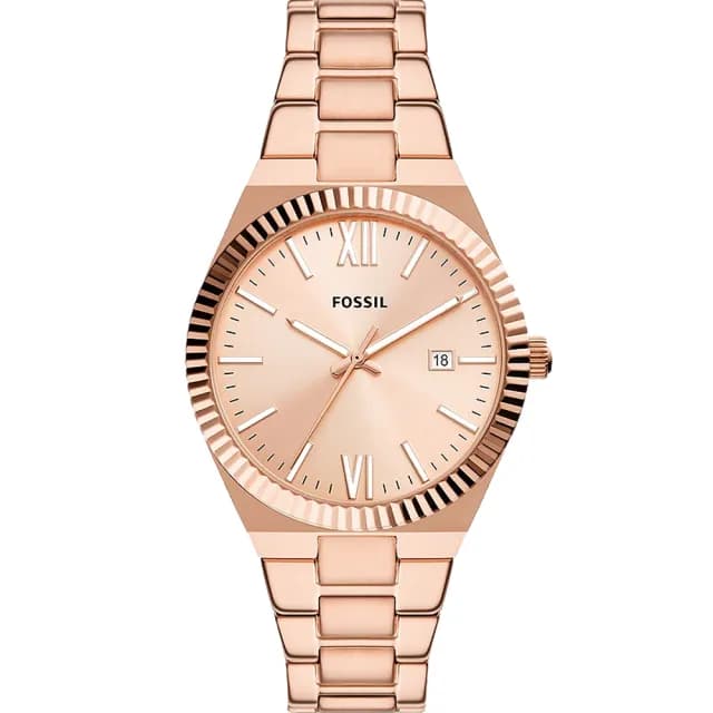 【FOSSIL】Scarlette 玫瑰金手錶-38mm 禮物 送禮 推薦(ES5258)