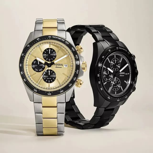 【FOSSIL】Autocross 多功能三眼手錶-42mm 禮物 送禮 推薦(BQ2875)