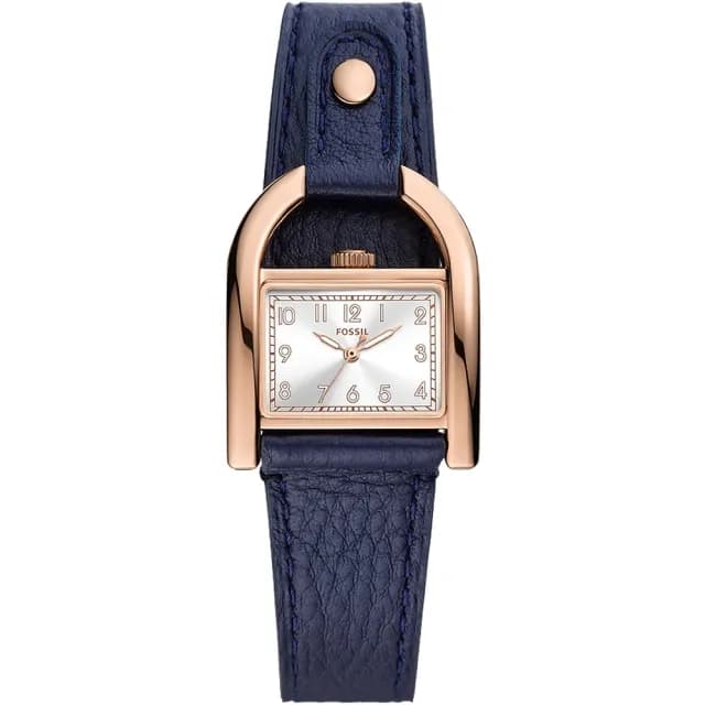 【FOSSIL】Harwell 復古鎖頭造型女錶-28mm 禮物 送禮 推薦(ES5266)
