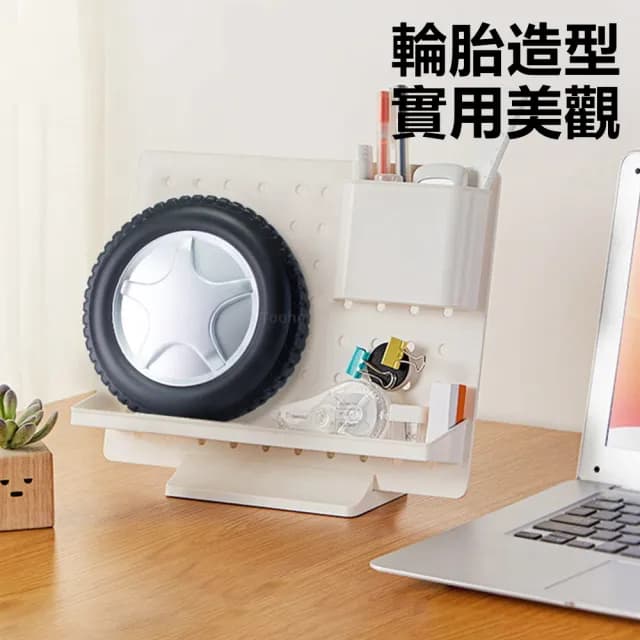 【Nil】29件套輪胎型工具套裝 五金組合螺絲刀收納箱 便攜電筒美工刀批頭扳手電筆