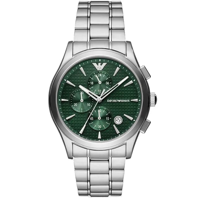 【EMPORIO ARMANI】亞曼尼 紳男計時手錶-42mm 禮物 送禮 推薦(AR11529)