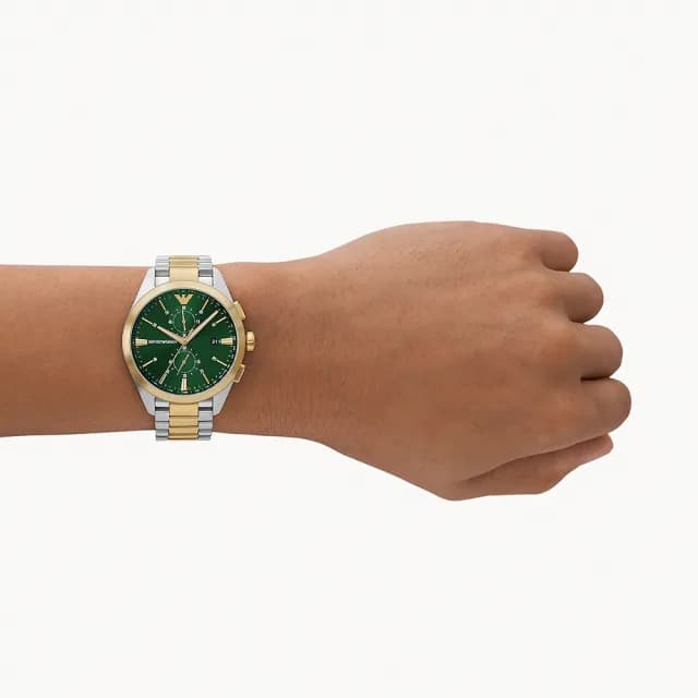 【EMPORIO ARMANI】亞曼尼 紳男計時手錶-43mm 禮物 送禮 推薦(AR11511)