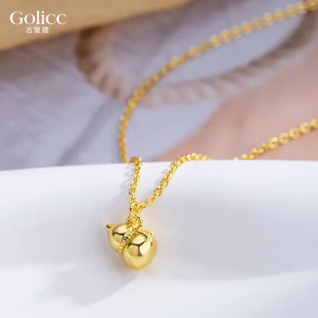 【Gulicc】項鍊 福氣葫蘆 好運鍊(雙11 聖誕節 生日 鎖骨鍊 項鍊 飾品 禮物)