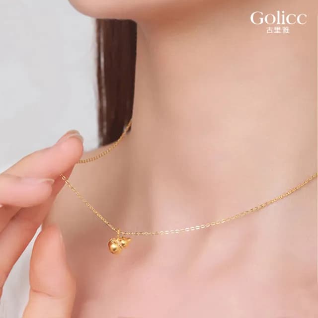 【Gulicc】項鍊 福氣葫蘆 好運鍊(雙11 聖誕節 生日 鎖骨鍊 項鍊 飾品 禮物)