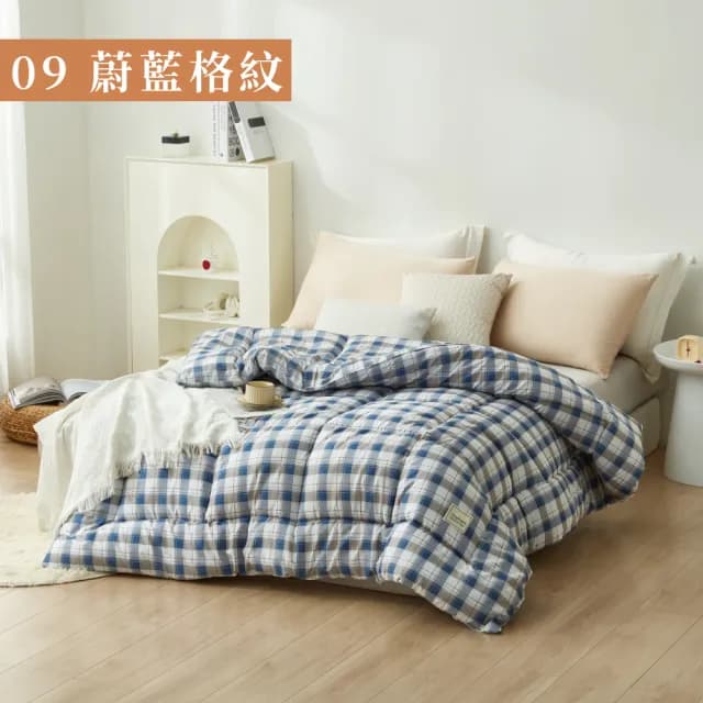 【DeKo岱珂】買一送一 韓版可水洗石墨烯棉被/冬被 2KG(十色任選 180×210cm)