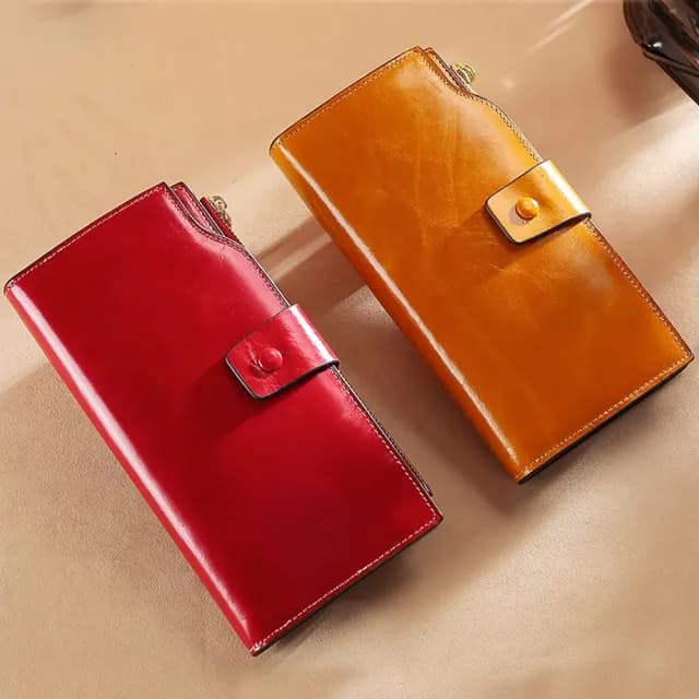 【MoonDy】雙11 皮夾 長夾 長款錢包 對折皮夾 女士錢包 防盜刷錢包 多卡位錢包 皮夾