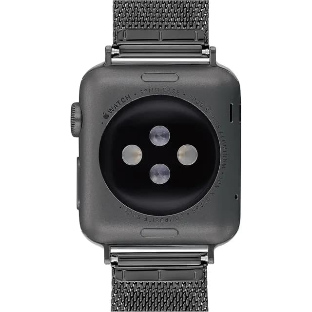 【COACH】Apple Watch 錶帶 38/40/41mm 適用 C字米蘭錶帶-黑色 禮物 送禮(不含手錶)