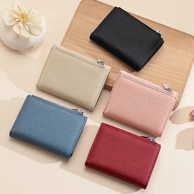 【MoonDy】雙11 短夾 女錢包 錢包 三折錢包 信用卡包 卡夾 日式錢包 防盜錢包 拉鍊零