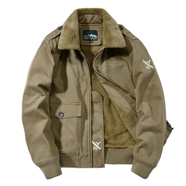 【巴黎精品】父親節禮物 軍裝外套G1海軍飛行夾克(冬季復古工裝古著厚款加絨男夾克3色a1fa33)