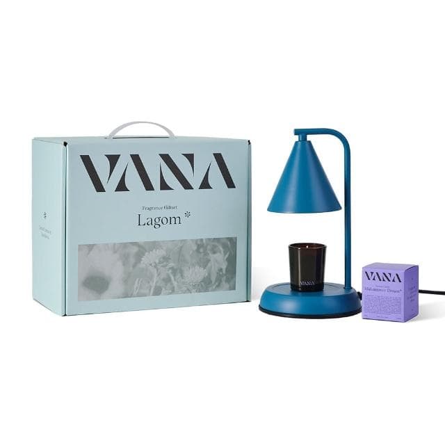 【VANA】Lagom No.24 幾何金屬款香氛暖燈禮盒(融蠟燈禮盒)
