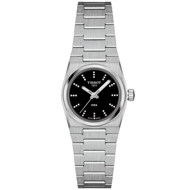 【TISSOT 天梭】PRX系列 1970復刻 復古真鑽腕錶 母親節 禮物 推薦(T1370101105600)