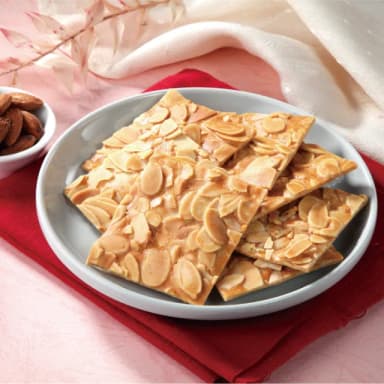 【喜RORO】杏仁瓦片320gx1盒 附提袋(蛋奶素/堅果/中秋禮盒/午茶點心)