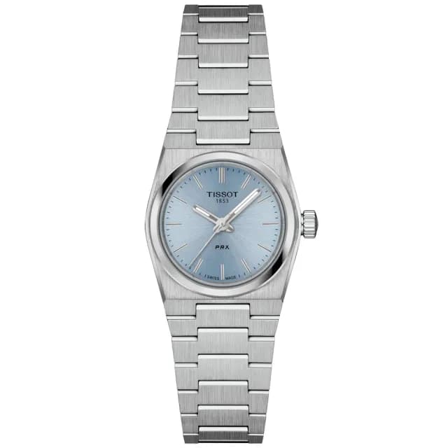 【TISSOT 天梭】PRX系列 1970復刻 冰藍 復古時尚腕錶 七夕 情人節 禮物 送禮 推薦(T1370101135100)