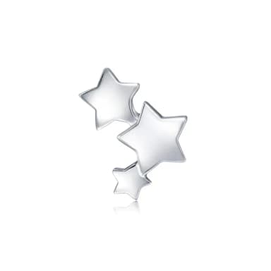 【點睛品】愛情密語 繁星 耳針式鉑金耳環(單只)