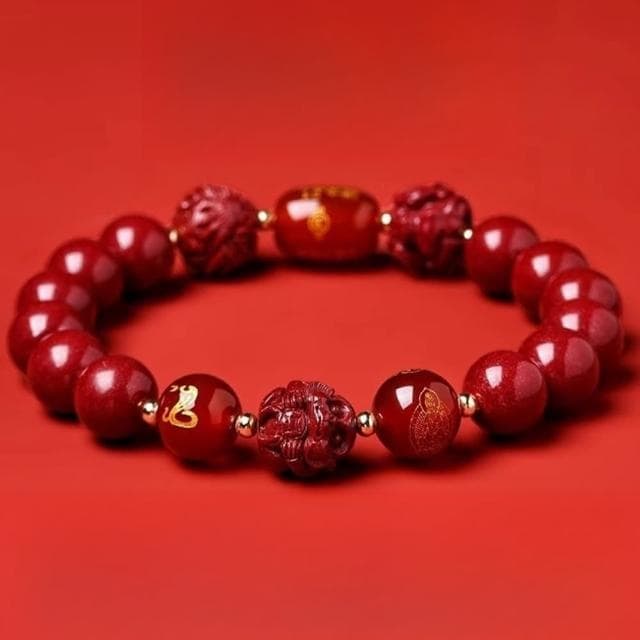 【MoonDy】8mm 佛珠 生肖手鍊 本命年 三合六合 招財手鍊 硃砂手串 紫金砂手鍊 開運手鍊 保平安